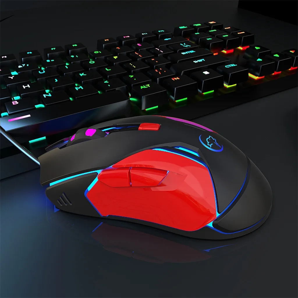Игровая мышь Beautyss YWYT G837 проводная оптическая Usb со светодиодсветильник кой 2400DPI