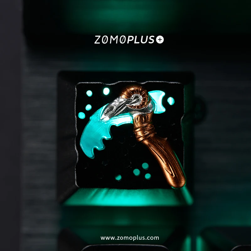 Zomo Plus Série Dota2 Scythe de Vyse Alumínio Artesanal Keycap Teclado Mecânico Gaming Keycap - Imagem 4