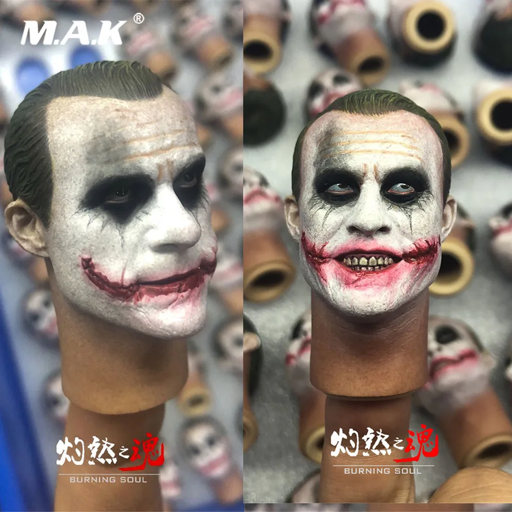 1/6 весы вырезанная Мужская голова Бэтмен грабителя Джокер Хит Леджер головы