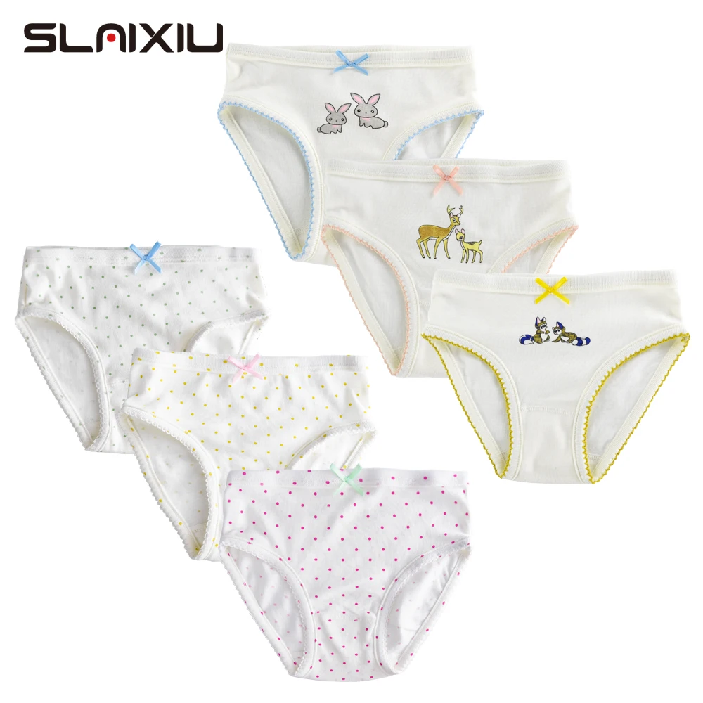6 шт./лот хлопок детское нижнее белье трусы для девочек милые трусики с рисунком