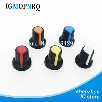

20PCS WH148 potentiometer knob cap Yellow Orange Blue White Red 15X17mm AG2 knob