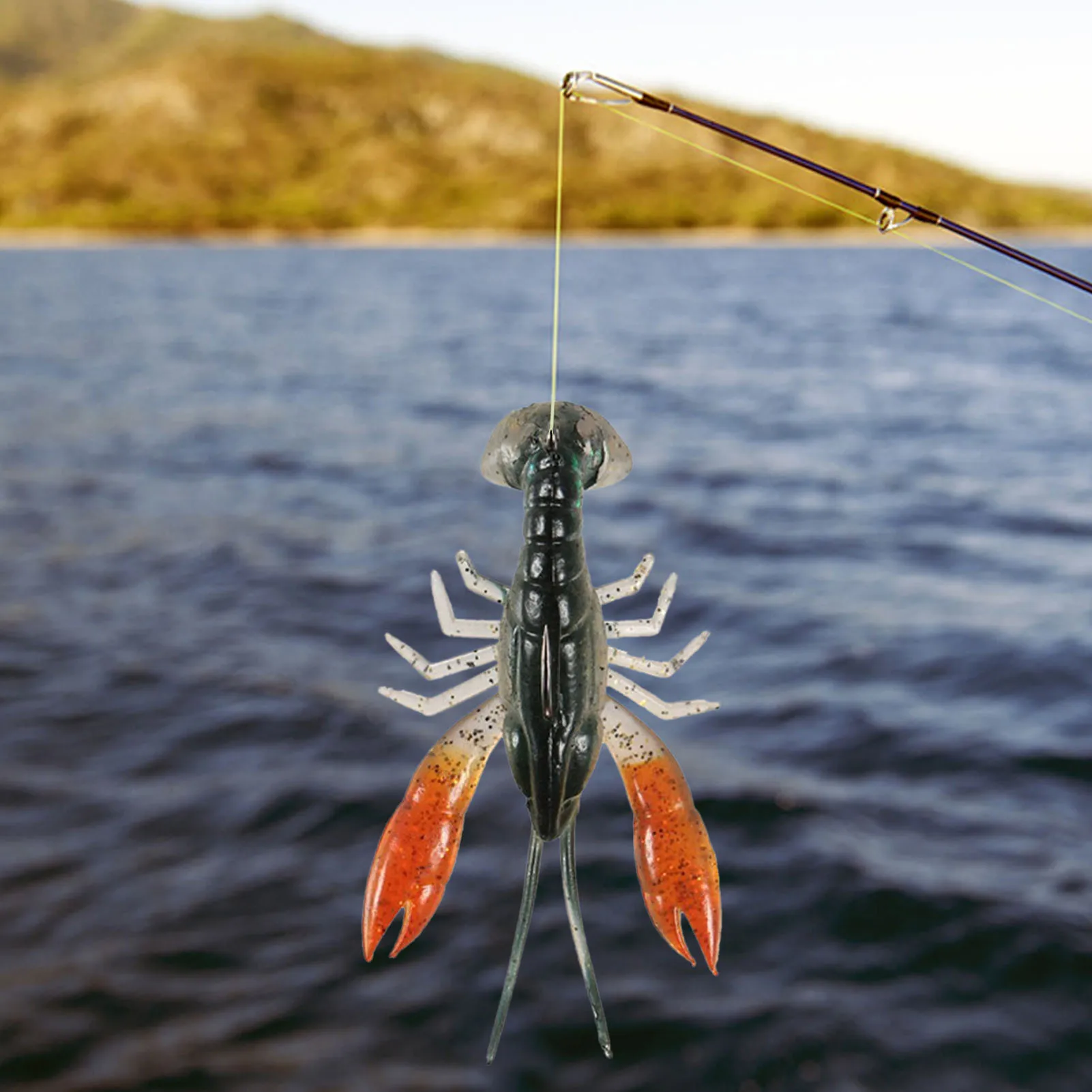 Fishing Lure Crayfish Silicone  Fishing Lure Shrimp Crayfish