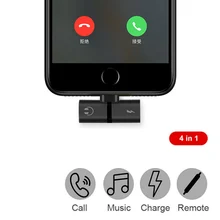 Адаптер Lightning для iPhone 7X8 Plus Adaptador iPhone OTG 2 в 1 два порта адаптер для наушников зарядное устройство аудио сплиттер