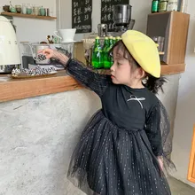 Owligbaby/Новинка года; стильное платье принцессы для девочек; модные весенние платья для девочек; От 1 до 6 лет