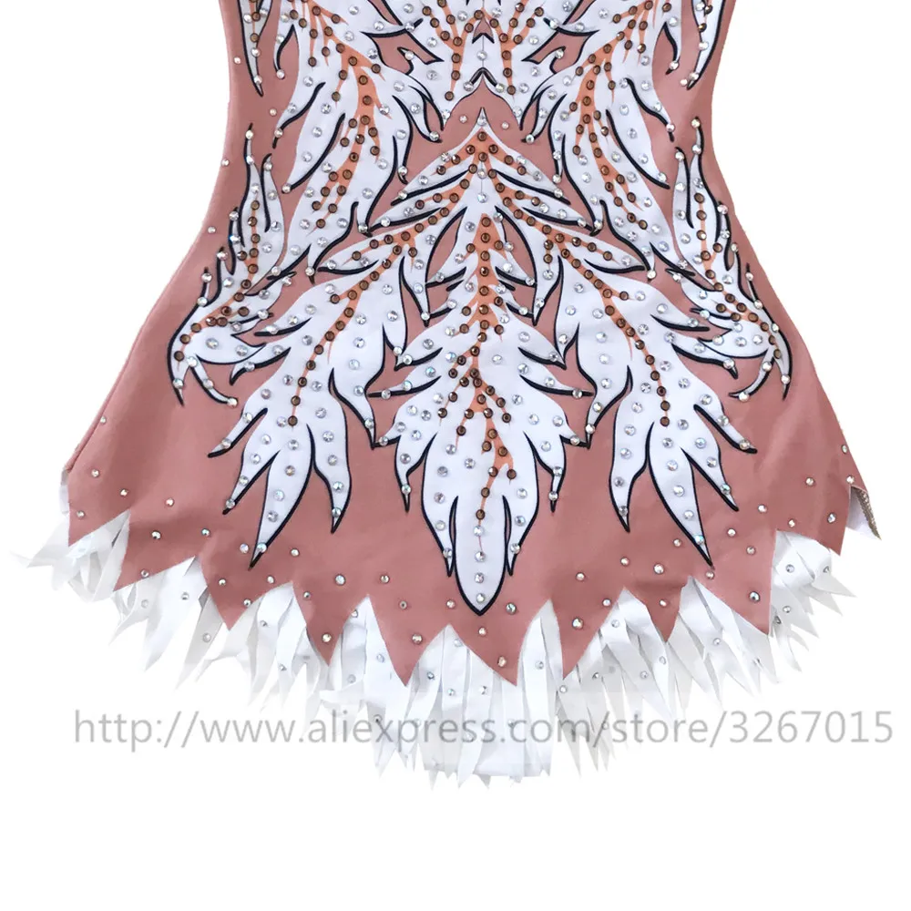 LIUHUO Figure Skating Dress Women's Girls' Ice Performance Rhythmic Gymnastics Competition Dance Leotard Costume White Ballet