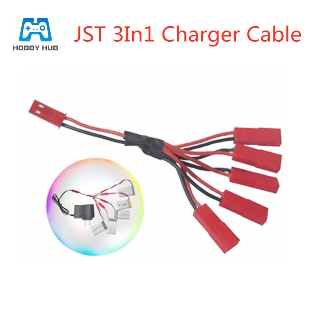 JST plug 5 in 1 Charger cable For MJXRC X400 X500 X800 Udi U815A U818A U819A for RC toy Lipo Battery Charging Cable | Игрушки и хобби