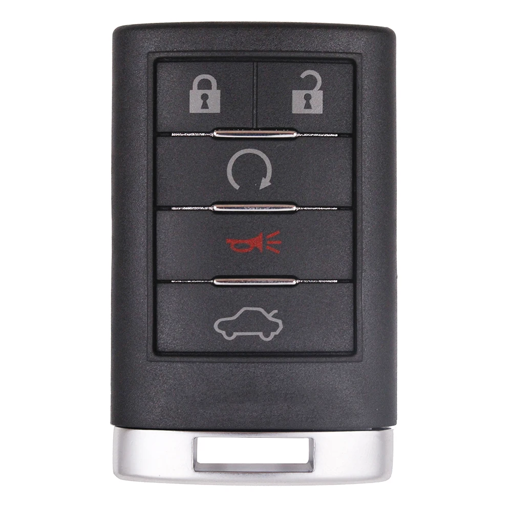 Keyecu 5 кнопок умный дистанционный ключ-брелок от машины 315MHz для Cadillac Escalade CTS STS DTS 2008-2013 OUC6000066(без ключа