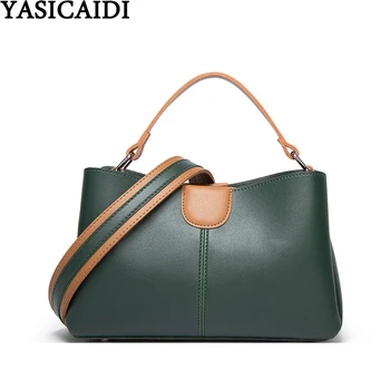 

YASICAIDI Crossbody Bags For Women 2020 Rivet Decor Leather Female Shoulder Bag Small Zipper Purse And Handbags Sac A Main Femme