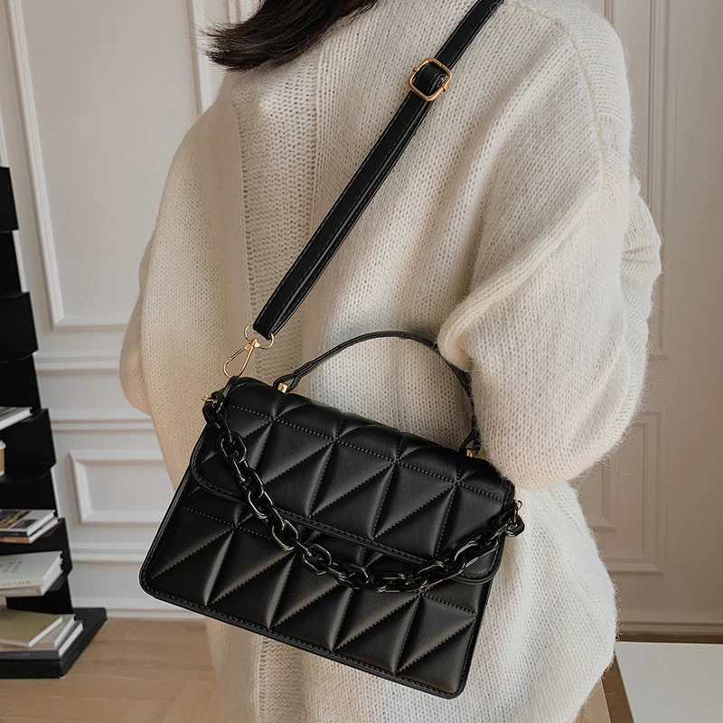 

Дизайнерские женские Сумки из искусственной кожи на цепочке, сумки на плечо, дорожные мессенджеры высокого качества, модная женская сумочка через плечо