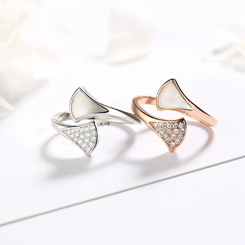 S925 Серебряное кольцо, модное, с микро-инкрустацией, регулируемые, открытые, кольца на палец, геометрические, Женские Ювелирные изделия для мужчин и женщин, обручальные кольца