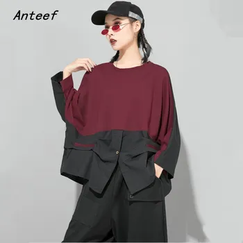 

cotton plus size Irregular autumn winter casual loose tee t shirt women t-shirt ladies tshirt clothes 2020 tops streetwear