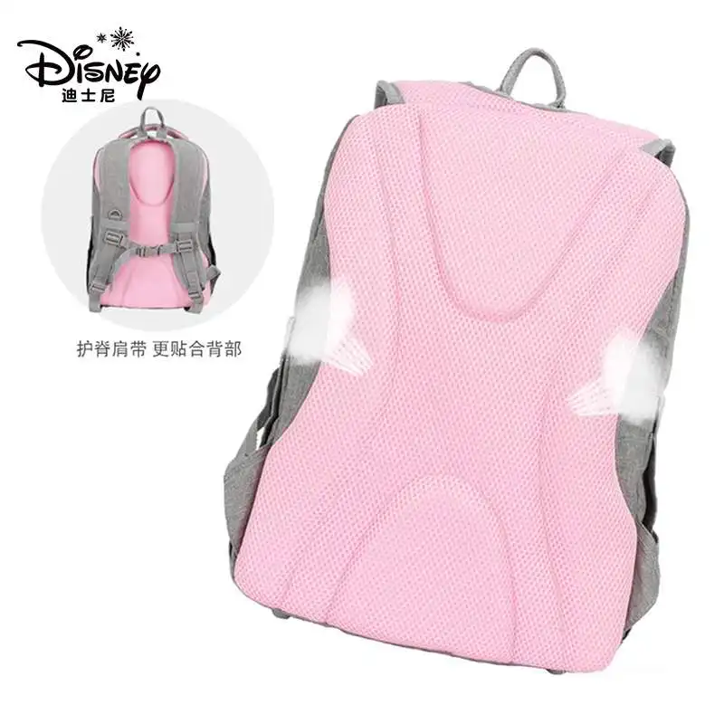 2022 Disney Genuine Frozen School Bags For Girls Primary Student Shoulder Orthopedic Backpack Elsa Anna Grade 1-5 Gifts Mochila