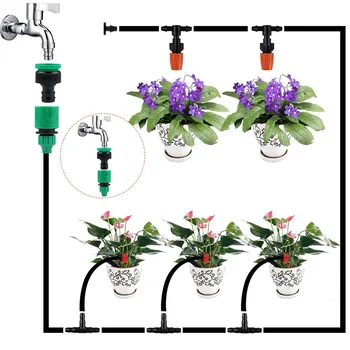 

30m Plants Emitter Flowers Equipment Lawn Saving Water Flow Control Greenhouse Automatic Watering Drip Irrigation Kit For Garden