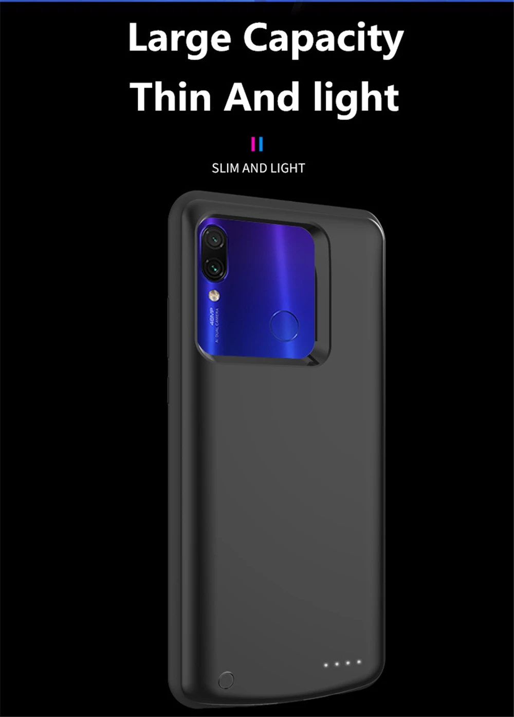6500 мАч чехлы для Xiaomi Redmi Note 7 Pro резервного питания банк зарядки чехол для Redmi Note 7 Внешний контейнер для аккумуляторных батарей