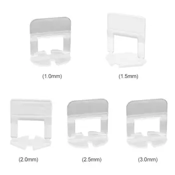

100pcs Wedges Clips Ceramic Floor Leveler Spacers Surface Smoothness Improving Placement Speed Tile Leveling System Handy Kit