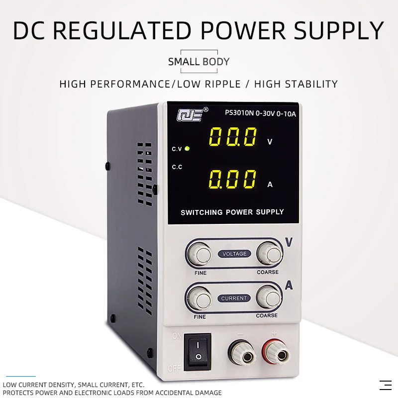 220V DC лабораторный импульсный источник питания лабораторный DC Регулируемый цифровой дисплей скамья DC источники питания регулятор напряжения 30 V