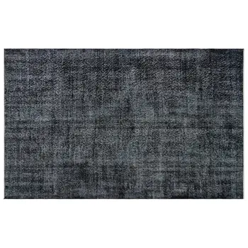 

Handmade Black Vintage Overdyed Turkish Area Rug 169x268 Cm-5'7''X8'10''
