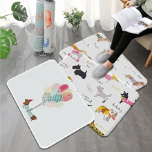 

Dogs Dachshund Kitchen Mat Bedroom Entrance Doormat Home Rug Hallway Floor Decoration Living Room Carpet Bathroom Balcony Mat