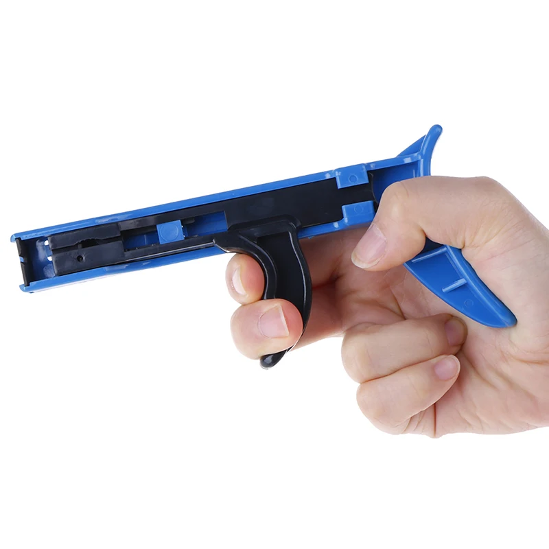 1pc Fastening And Cutting Special Cable Tie Gun Pliers For Nylon Cable Tie Width 2.2mm To 4.8mm Cable Tie Guns TG-100 Hand Tools