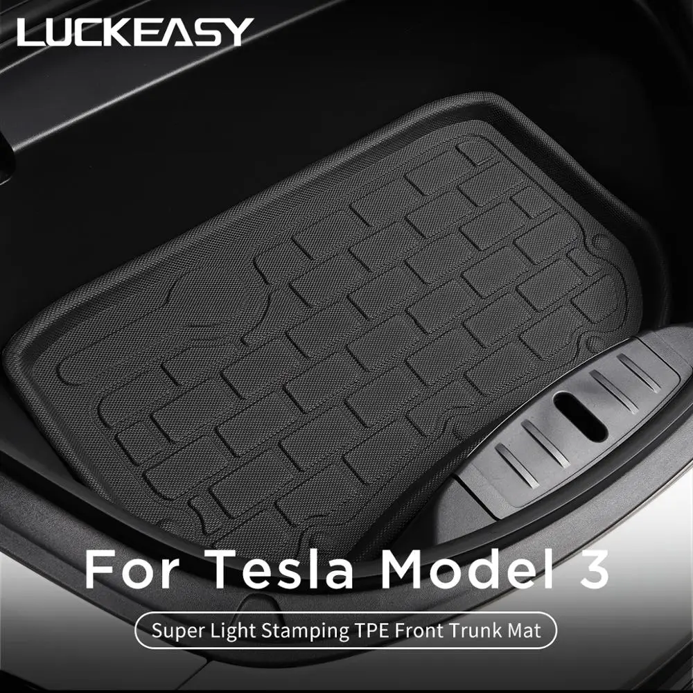 Luckeasy Tpe Custom Lower Trunk Mats For Tesla Model 3 20172020 All