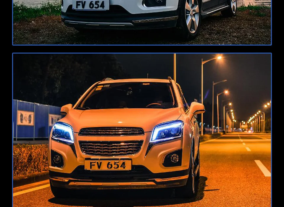Автомобильный Стайлинг корпус передней фары для Chevrolet Trax фары 2013- светодиодные фары DRL H7 hid Биксеноновые линзы ближнего света