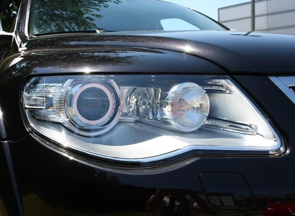 Для Volkswagen Touareg 2007 2008 2009 2010 фары автомобиля фары прозрачные линзы автомобильный брелок крышка