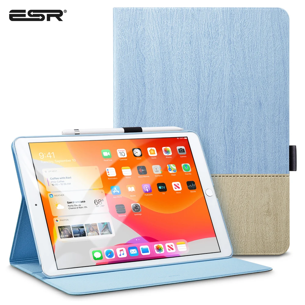

ESR iPad Case Cover Single Open Type Multi-Angle Viewing Stand with Pencil Holder for 10.2" Inch iPad (7th Generation)