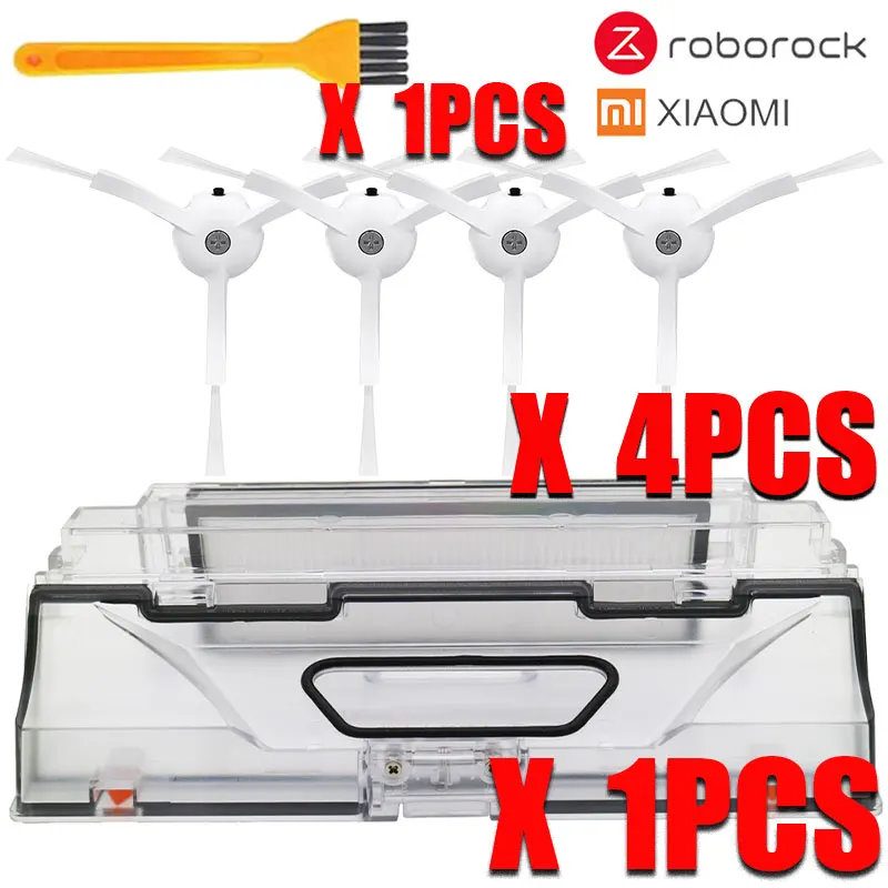 Mi Робот Запчасти пылесоса коробка для шпилек с HEPA фильтром боковая щетка замена для xiaomi Роботизированная уборочная машина mi робот - Цвет: 6pcs2