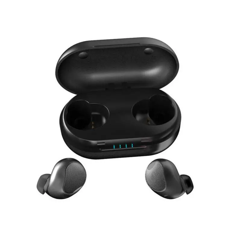 Гарнитура с громкой связью для бизнеса, Bluetooth, гарнитура с микрофоном, голосовое управление, беспроводные Bluetooth наушники, спортивные наушники, audifono - Цвет: Серый