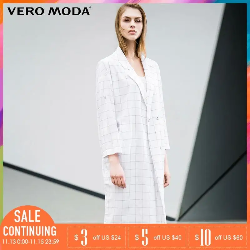 VEROMODA Марка 2018 Новинка женский костюм хлопок 56% вискоза 44% пиджак повседневный
