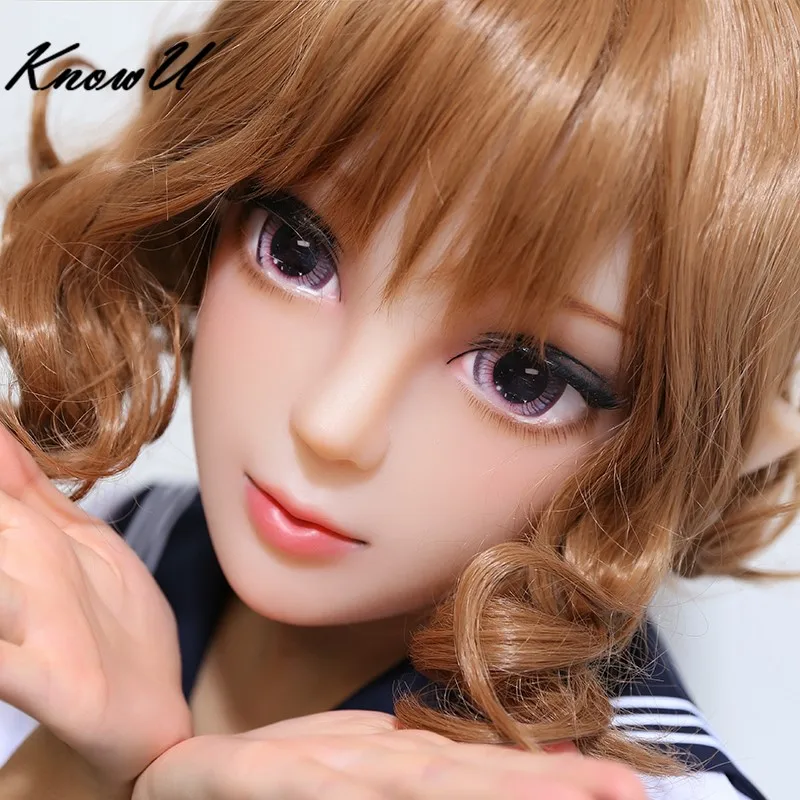 

KnowU Lifelike permanent Makeup female face Mask Crossdresser Silicone mask Transgender cosplay Kigurumi