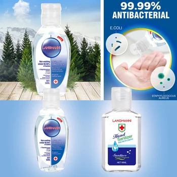 

50ml Alcohol-Free Hand Sanitizer Gel Rinse Free Hand Soap Disposable No Clean Travel Size Instant Hand Sanitizer Skin Cleansing