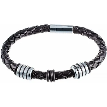 

Jay VI bracelet with white steel leather