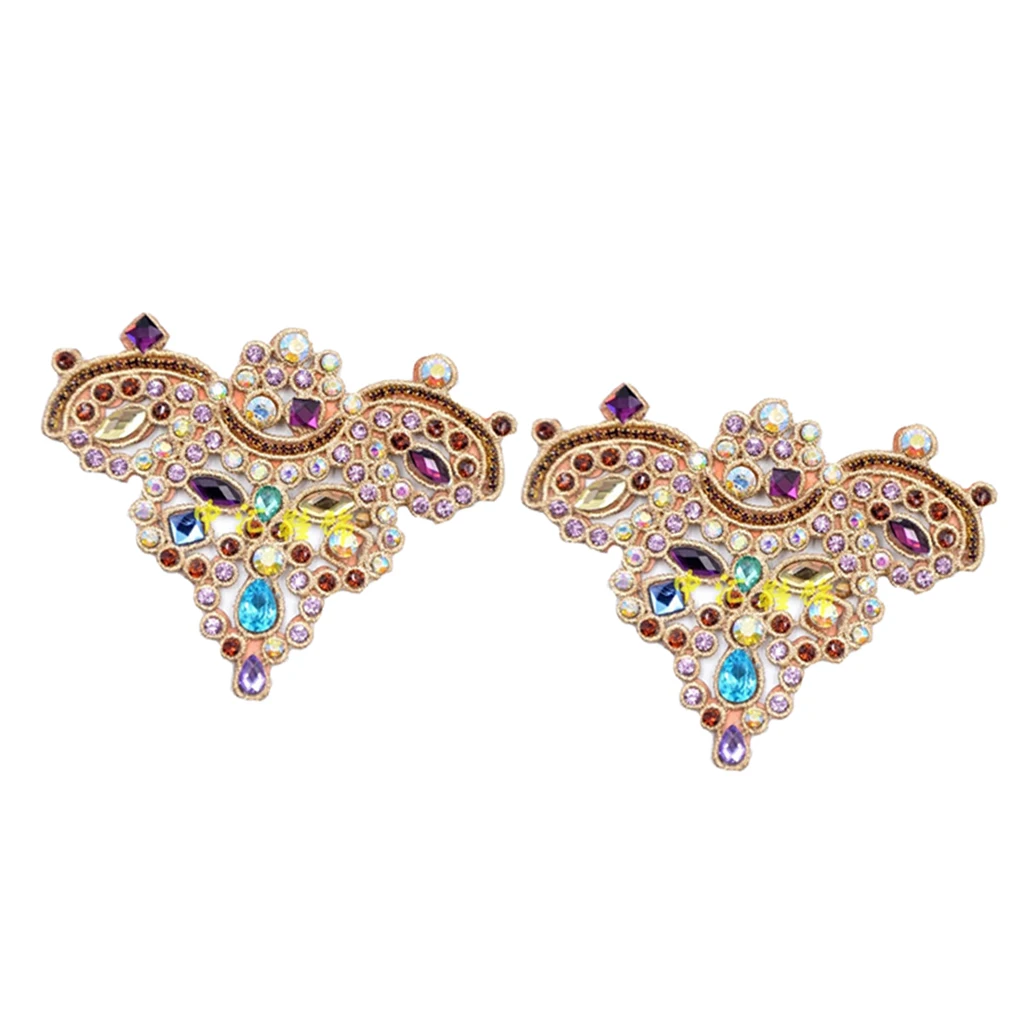 2x Crystal Shoe Clips Charm Buckle Removable Bag Dress Shoe Hat Decorations Elegant Rhinestone Pearl Shoes Clips  Decoration