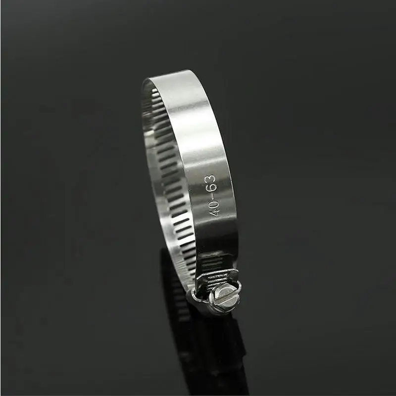 

HQ 50PCS High Pressure Stainless Steel 304 Adjustable Drive Hose Clamp Fuel Line Water Pipe Clip Hoop Hose Clamp 14-178MM