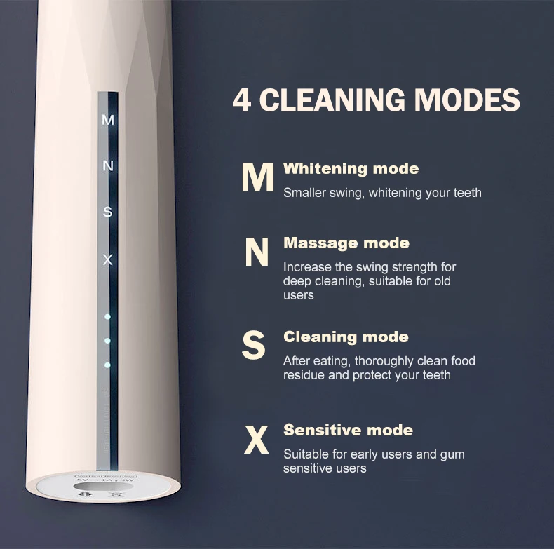 MINIGIFT S3 waterproof electric toothbrush electric toothbrush rechargeable gift dental smart