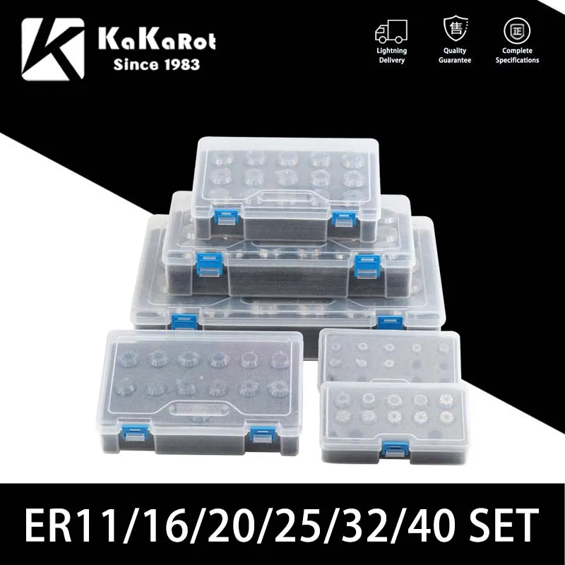 1Set ER Collet Chuck ER11 ER16 ER20 ER25 ER32 ER40 CNC Milling Tool Holder Engraving Machine Lathe Mill Spring Chuck CNC spring collet tool holder collet chuck spring collet chuck collet chuck holder engraving collet chuck
