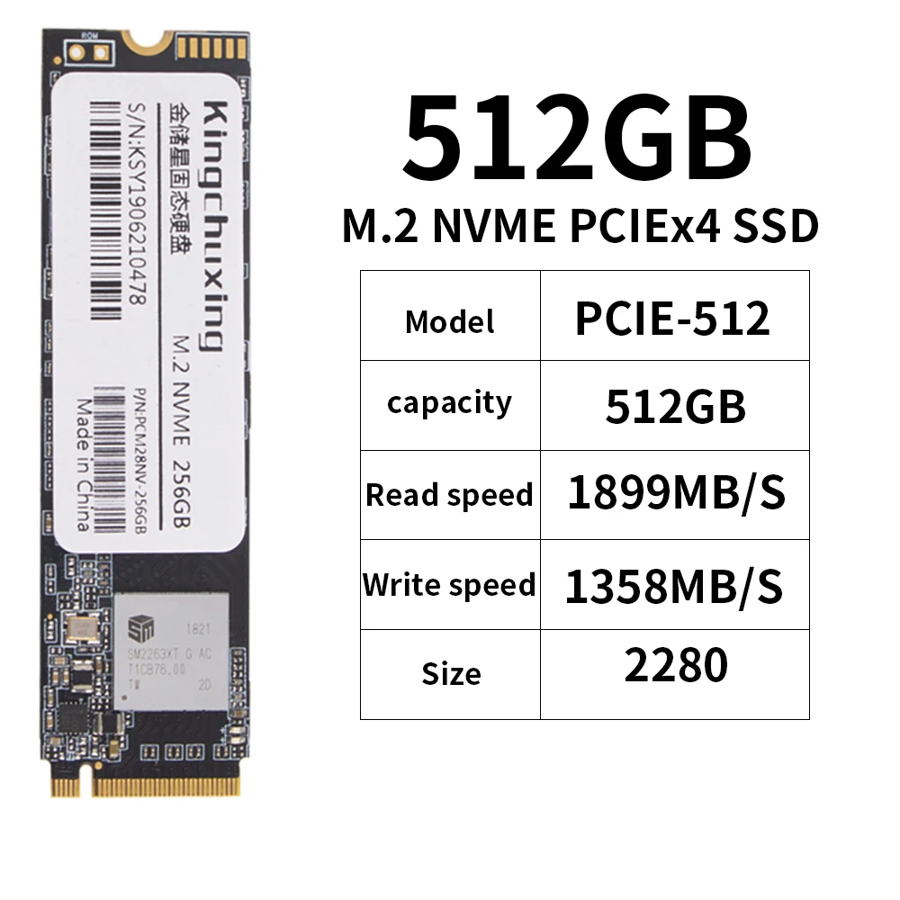 M2 NVMe PCIe SSD 128 ГБ 256 512 1 ТБ жесткий диск m.2 диско твердотельный накопитель для компьютера ноутбука Производитель: Kingchuxing