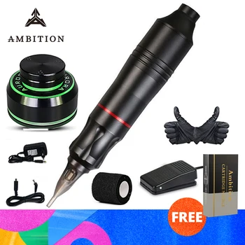 

Ambition Tattoo Kit tattoo machine Set With Pedal For Permanent Makeup Machine Assortment work for Lip& eyebrow