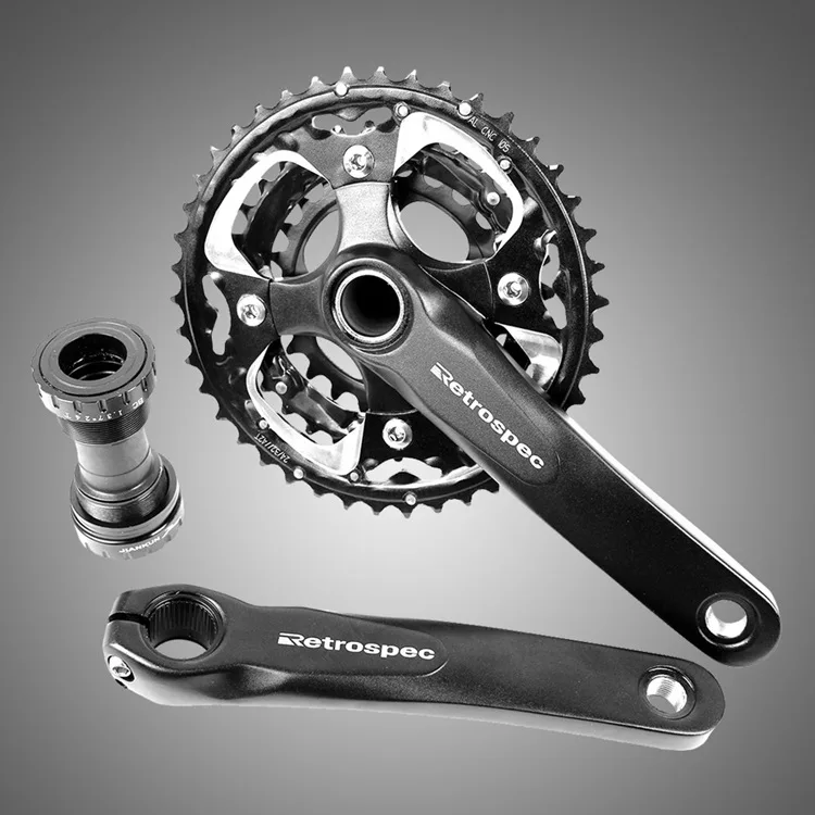 Алюминиевый сплав CNC шатун для горного велосипеда 10-speed 30 speed 33 speed Hallow Chain Ring Crank Medial Axis 40T