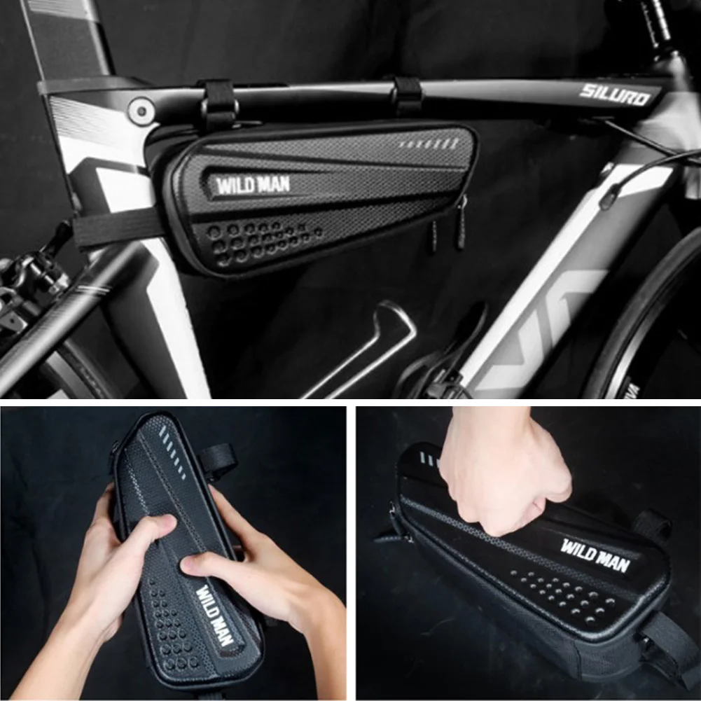 Outdoor Front Beam Cycling PU Storage For Phone Equipment Bicycle Bag Waterproof Touch Screen Hard Accessories Men Women Riding