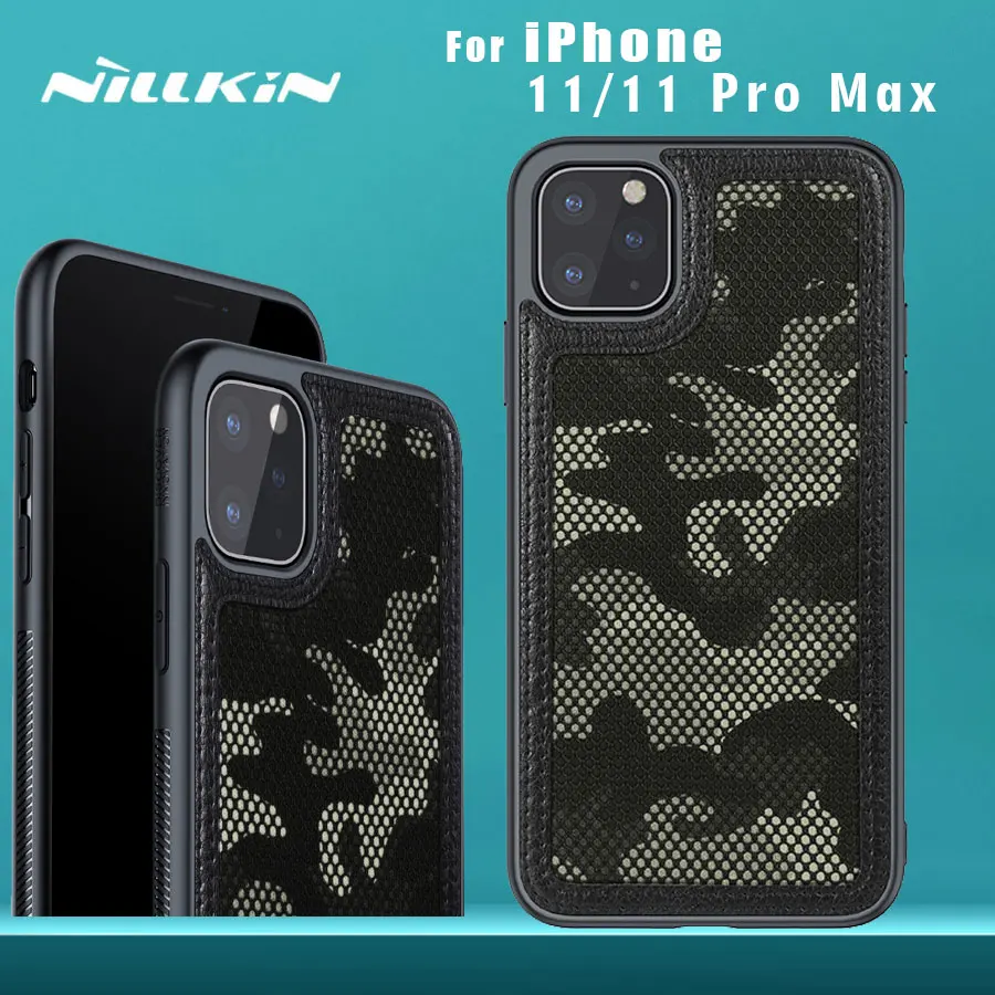 Чехол NILLKIN для iPhone 11 Pro Max камуфляжный чехол из поликарбоната и ТПУ силиконовая