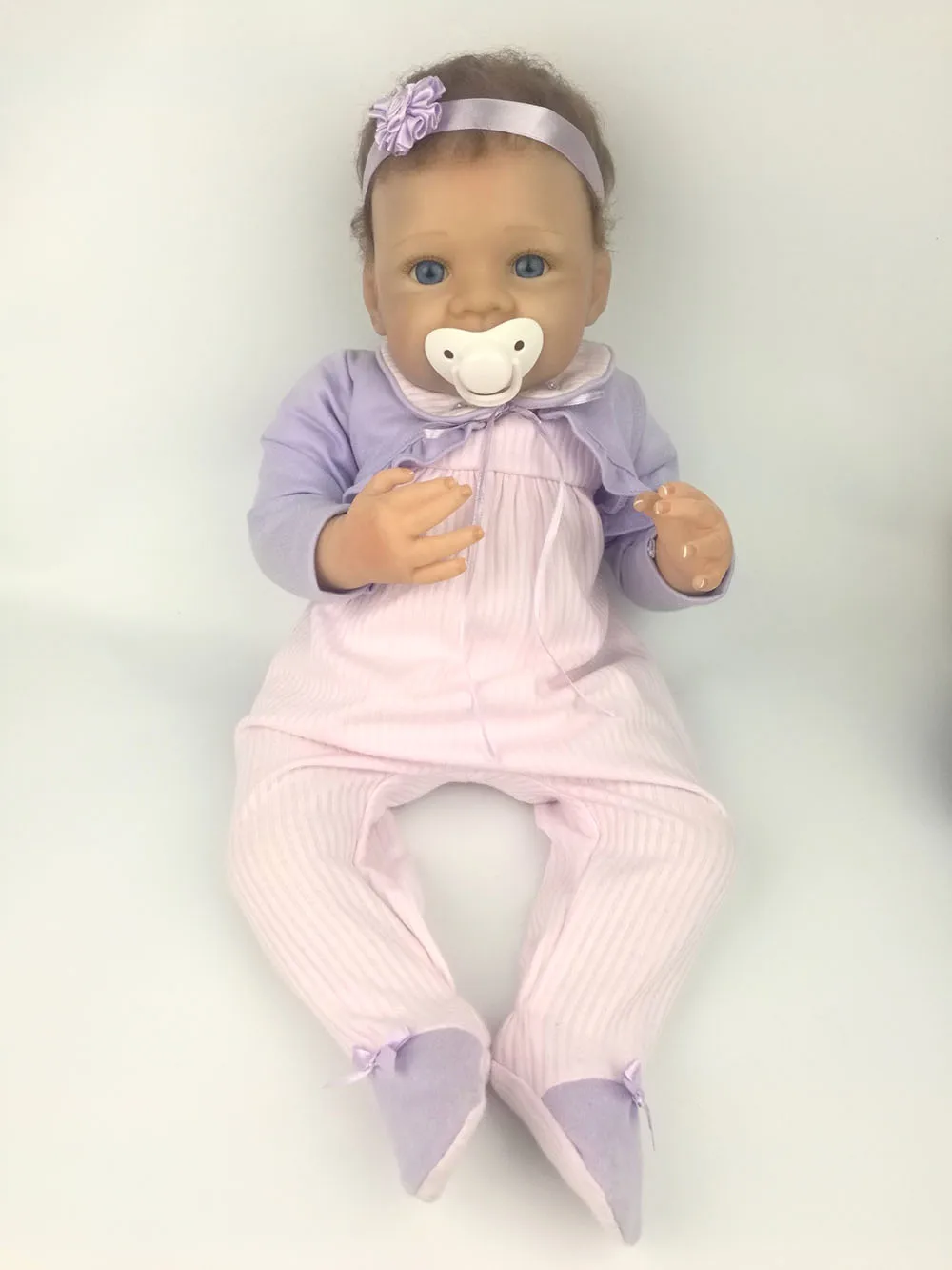 Avani кукла «Лиза» Новорожденные куклы реалистичные куклы Reborn 18 дюймов реалистичные детские куклы для детей - Цвет: only pacifier