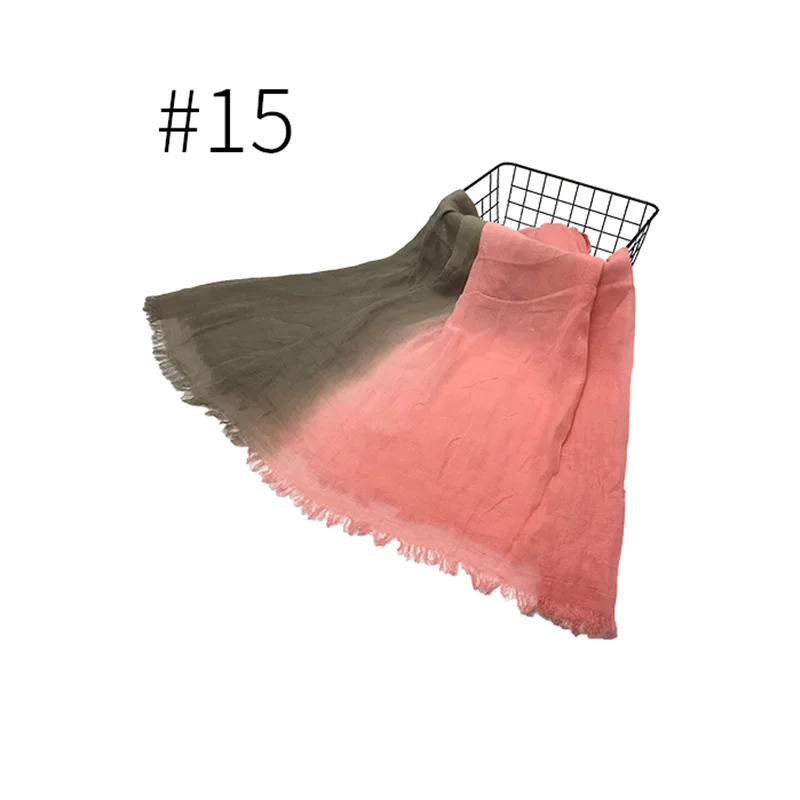 color 15 Зимние новые модные кашемировые Женские однотонные 15 цветов Рождественский Подарочный шарф осенние шали и обертывания полотенце Femme пляжные - Цвет: color 15