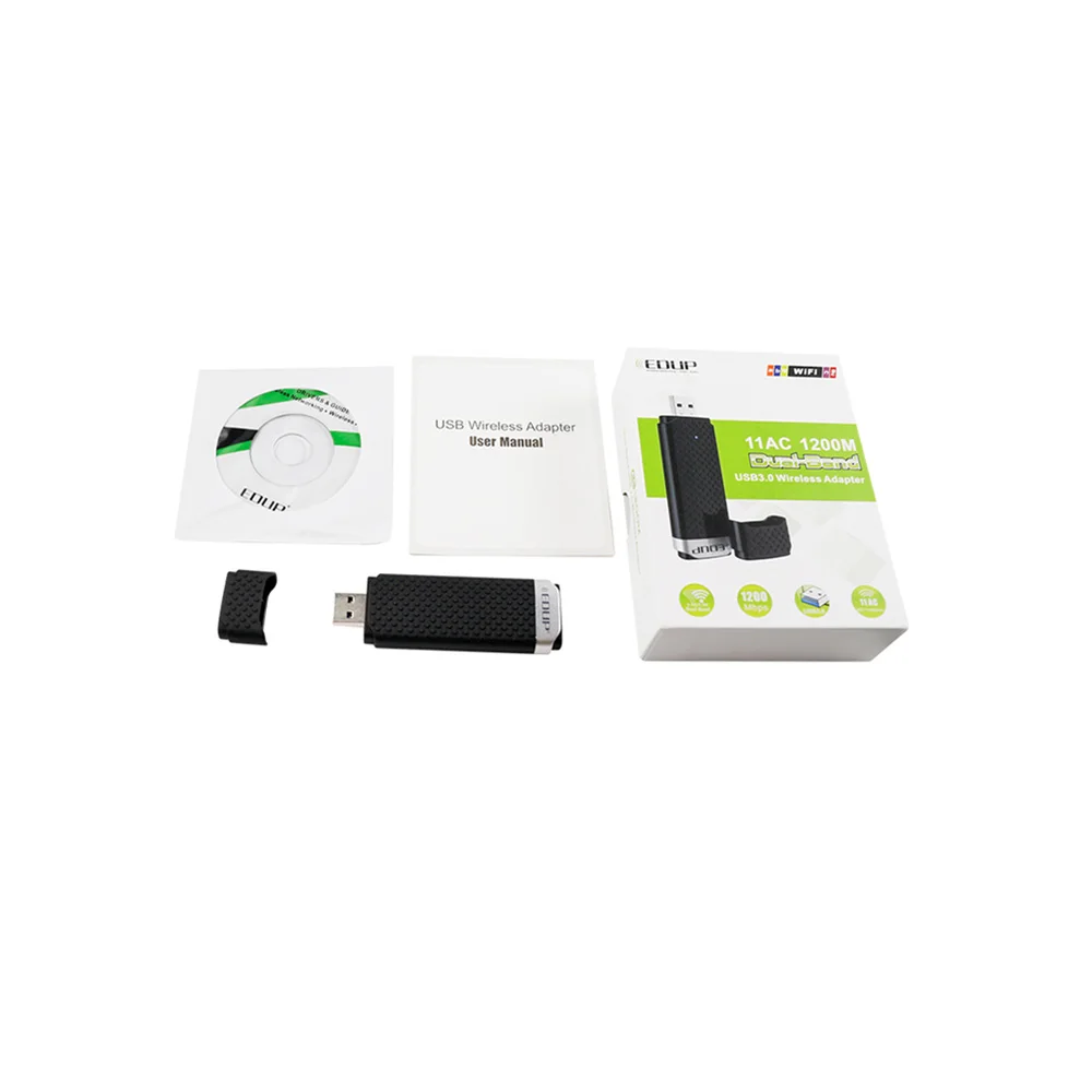 EDUP 5 ГГц USB беспроводной wifi адаптер высокоскоростной 1200 Мбит/с приемник 802.11ac
