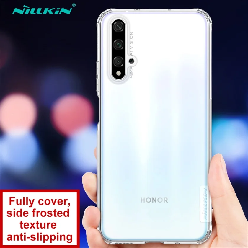 Для huawei Honor 20 Pro Чехол Honor 20 20S чехол Nillkin натуральный прозрачный мягкий кремний TPU задняя крышка для huawei Nova 5T - Цвет: Clear