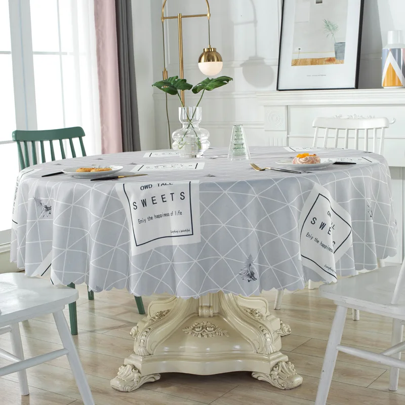 

Plaid Tablecloth for Home Decoration Simple Background Fabric Printed Desk Cover Cloth Cushion Room Decor for Party Kitchen Tool