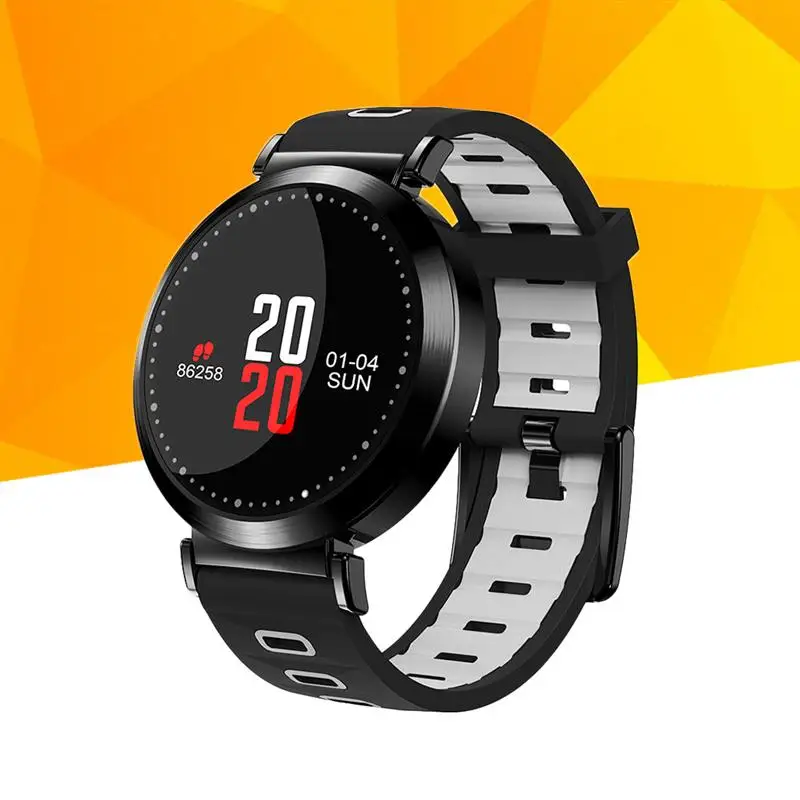 Smart Bracelet Watch Color Screen Metal Shell Multifunctional Waterproof Sports Watch (Grey)