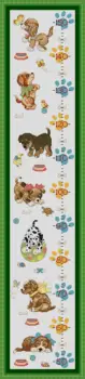 

SG022 Height Chart Table With Length Scale Baby Counted Cross Stitch Kit Cross-stitching Package Cross Stich Gift to Your Baby