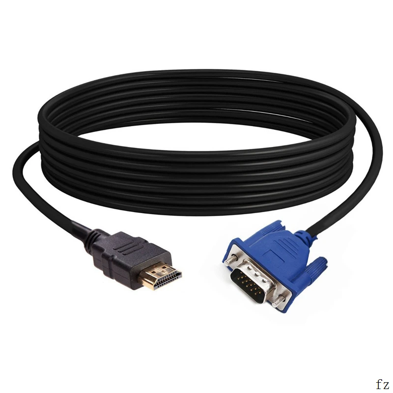 100 шт. 1,8 м HDMI Мужской к SVGA VGA Мужской адаптер A/V кабель конвертер